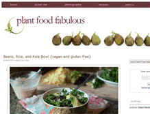 Tablet Screenshot of plantfoodfabulous.com